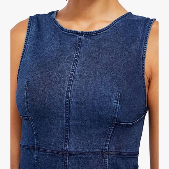 Free People “Alex” Denim Dress NWT - Picture 5 of 5
